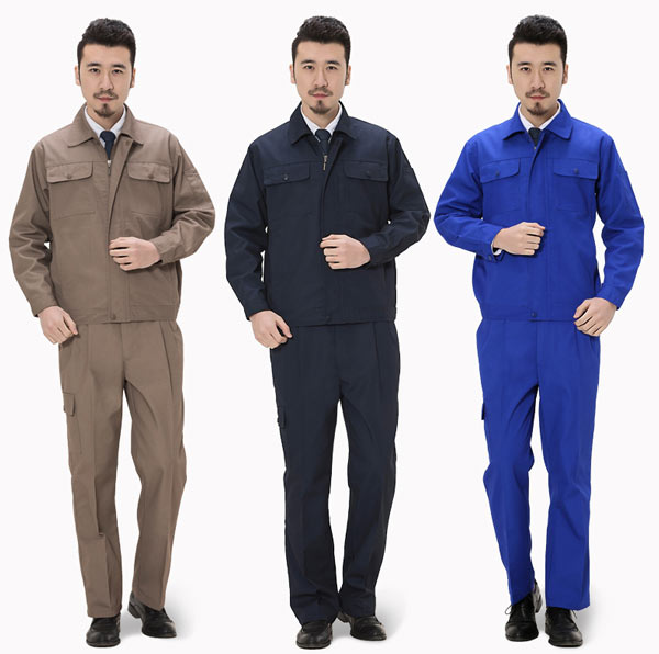 長(zhǎng)袖夾克工作服訂做款式顏色選擇參考圖