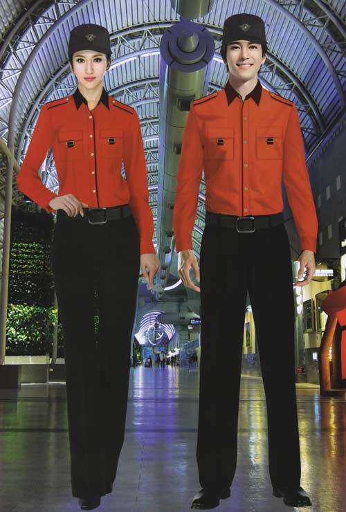酒店物業保安服套裝定做款式圖