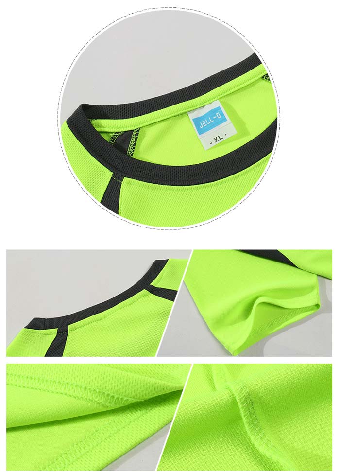 圓領(lǐng)短袖速干衣T恤定做款式細節(jié)展示圖